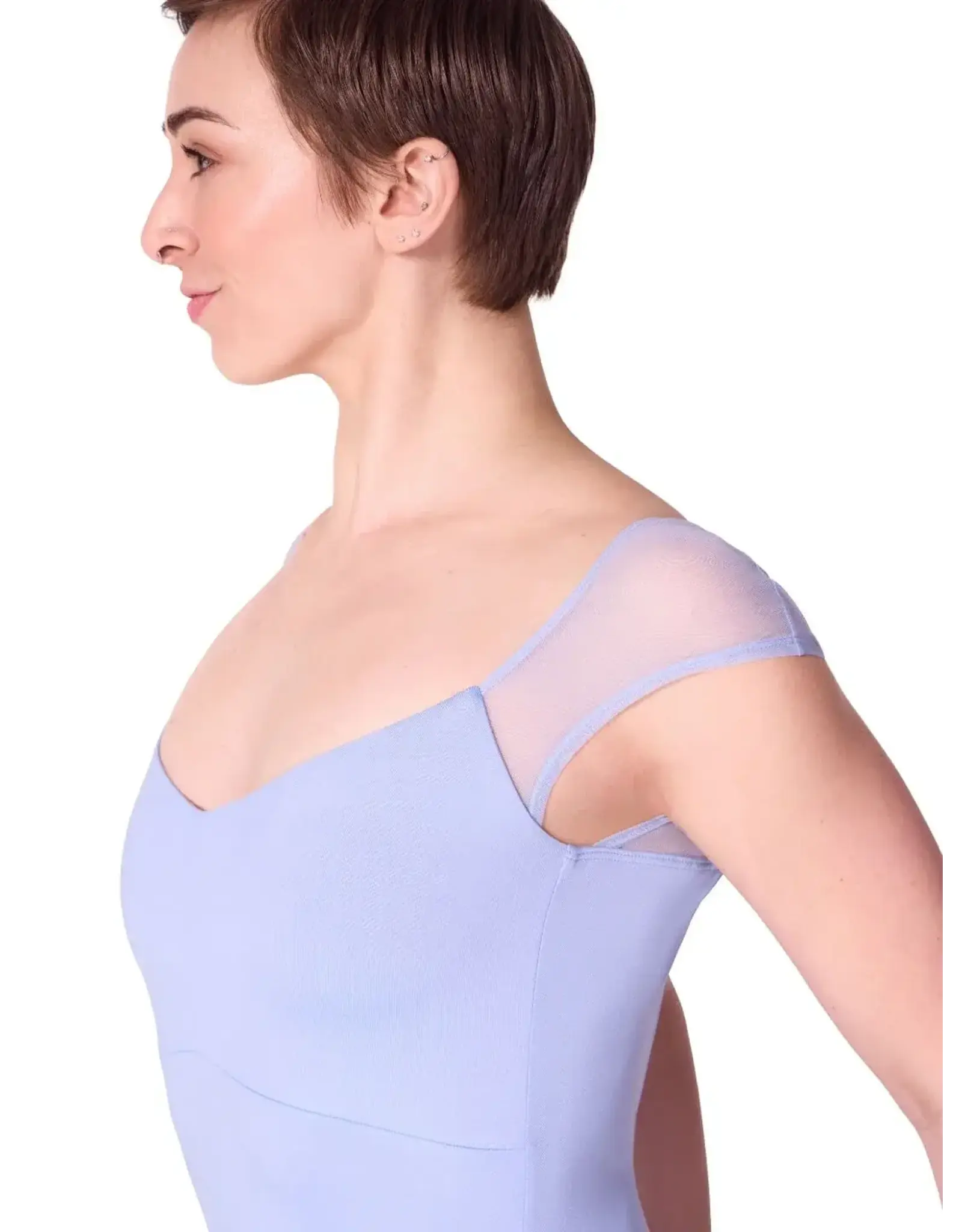 Capezio Reminiscence Moonstruck Cap Sleeve Leotard - Horizon Blue