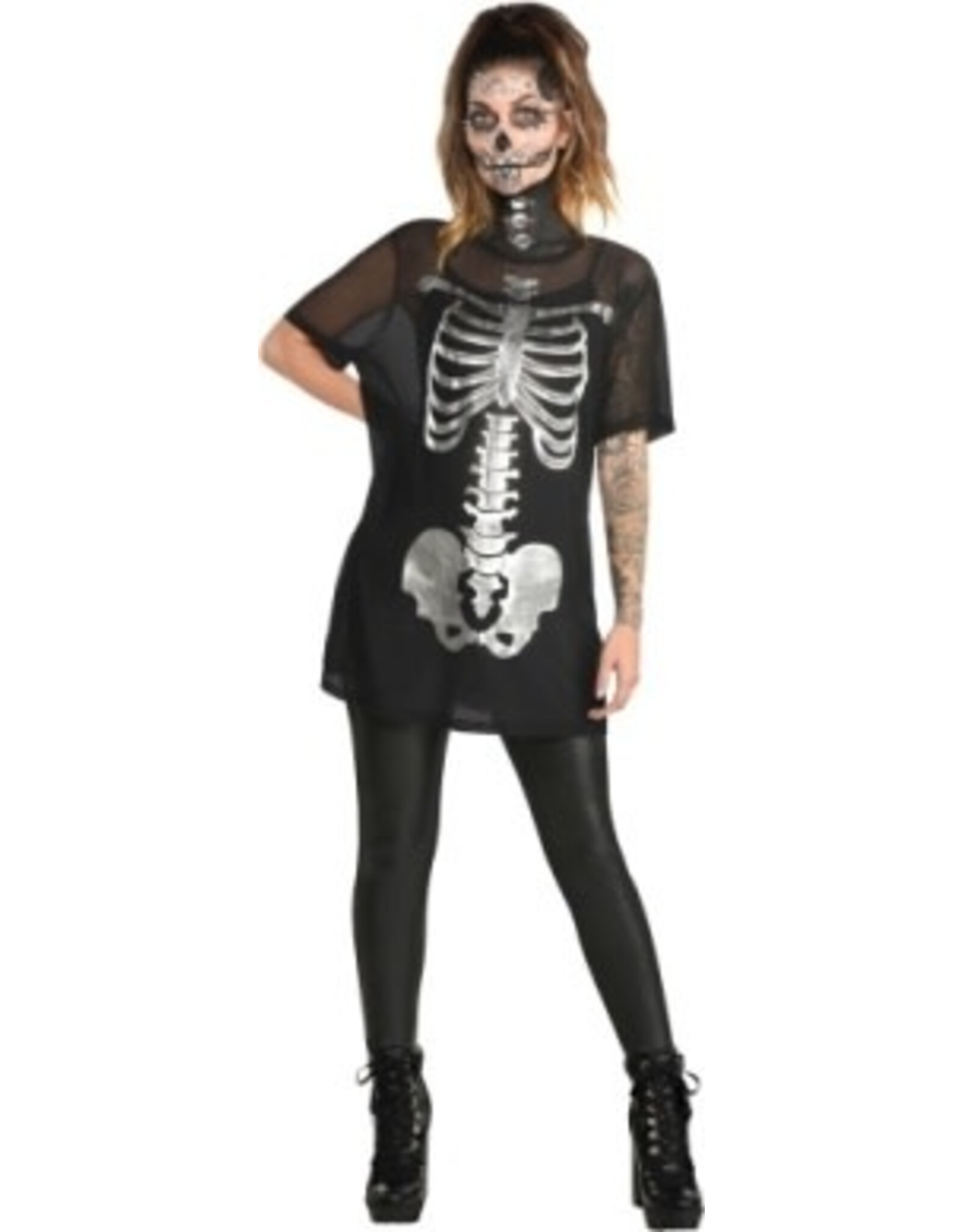 Rubies Costume Skeleton Tunic - Adult One Size