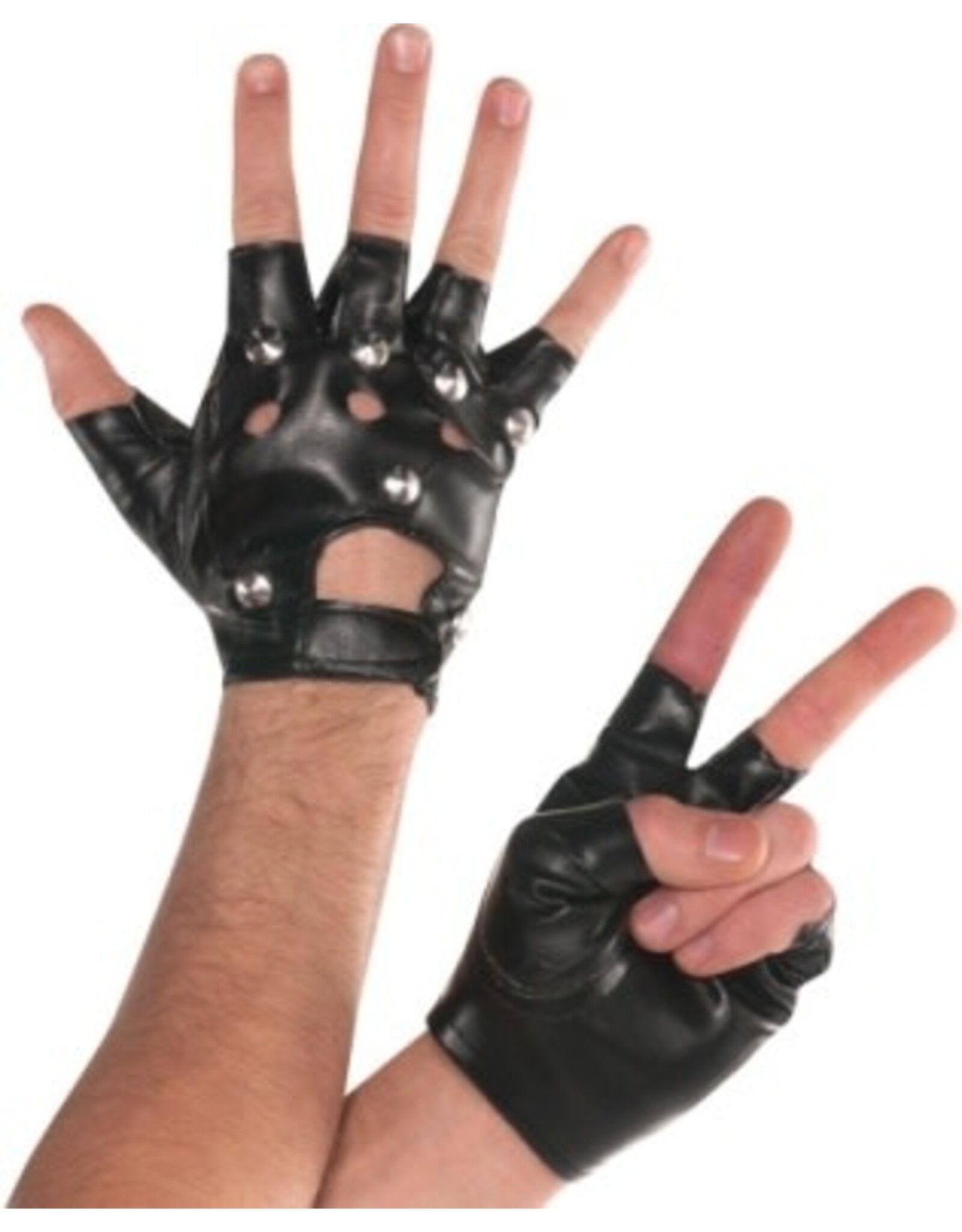 Rubies Costume Studded Fingerless Gloves