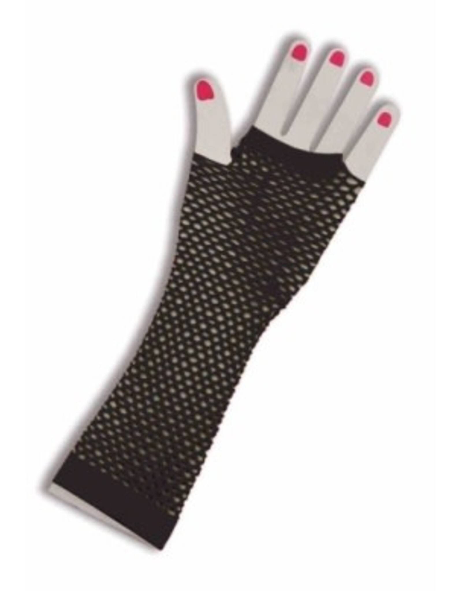 Forum Novelties Inc. Fishnet Fingerless Long Glove - Black