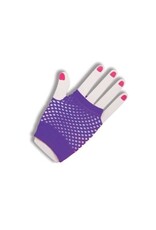 Forum Novelties Inc. Fingerless Fishnet Gloves - Purple