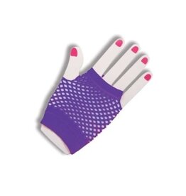 Forum Novelties Inc. Fingerless Fishnet Gloves - Purple