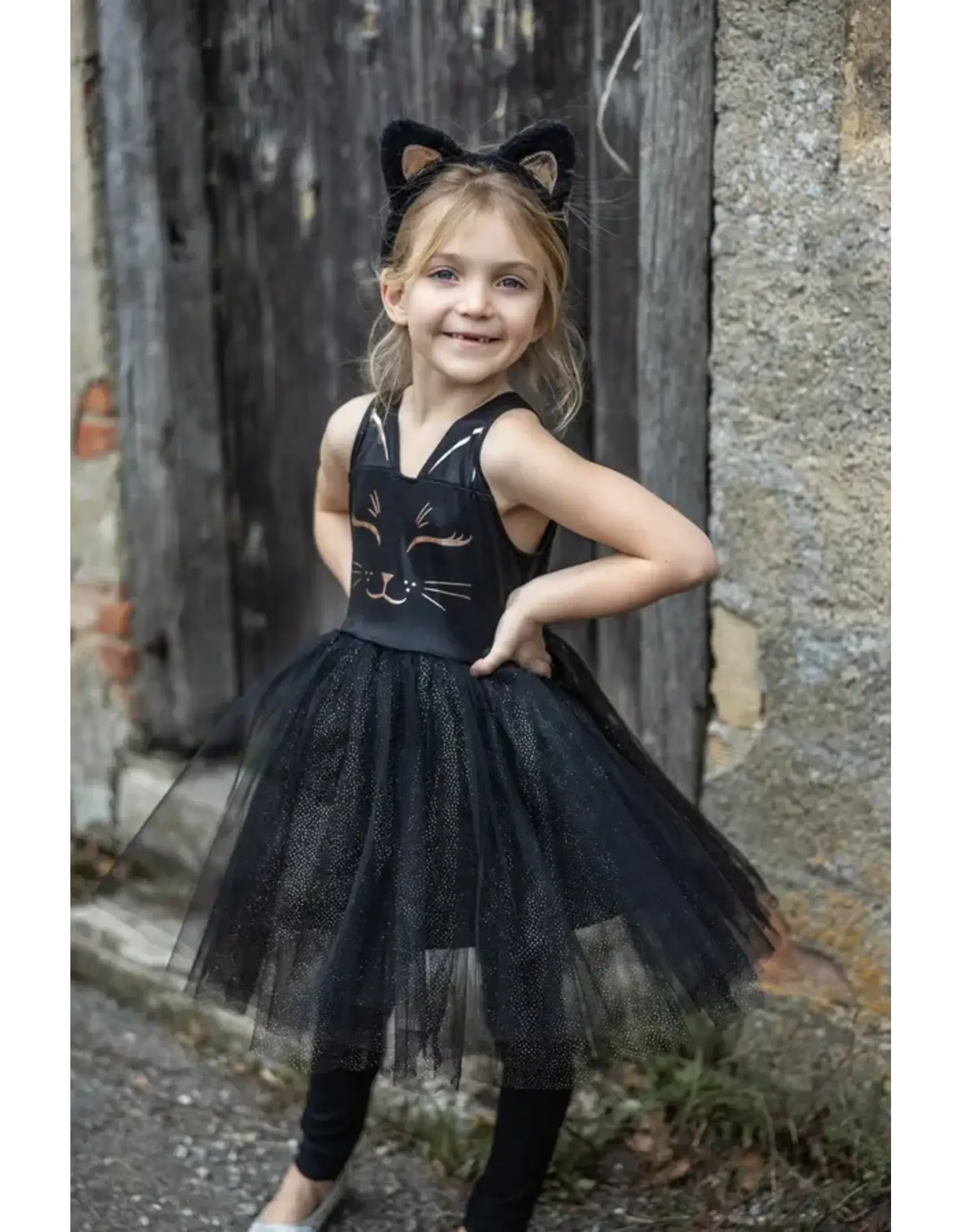 Great Pretenders Black Cat Dress & Headpiece
