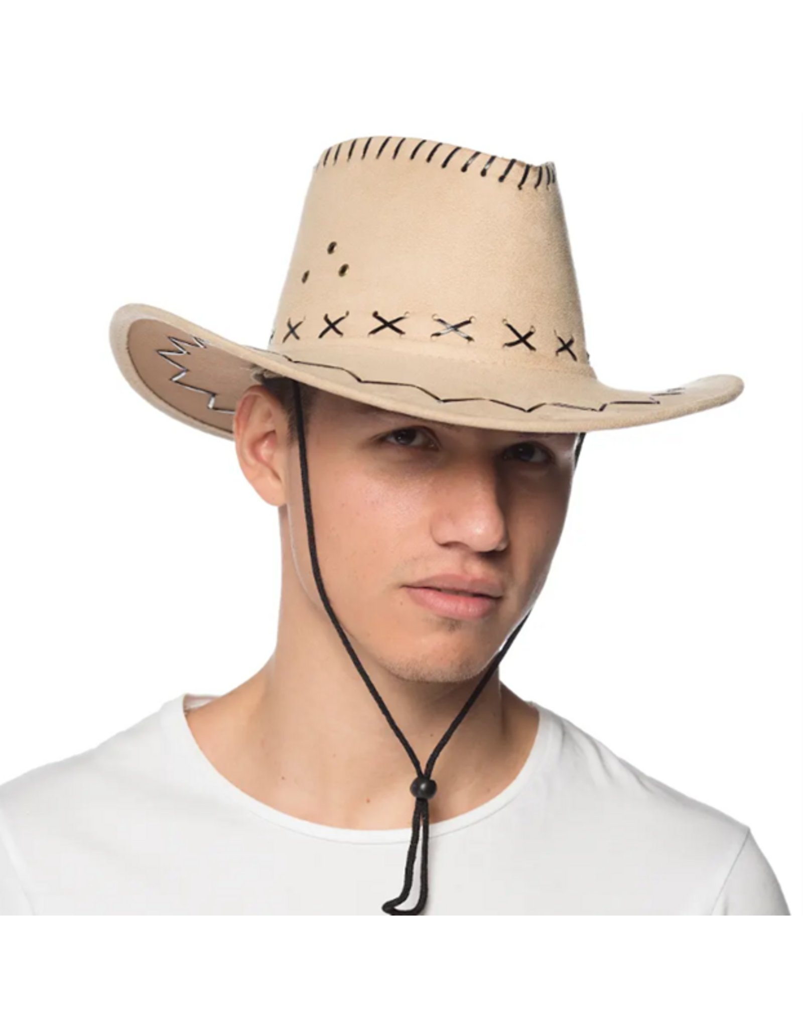 HM Smallwares Suede Cowboy Hat - Beige