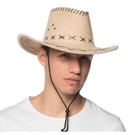 HM Smallwares Suede Cowboy Hat - Beige