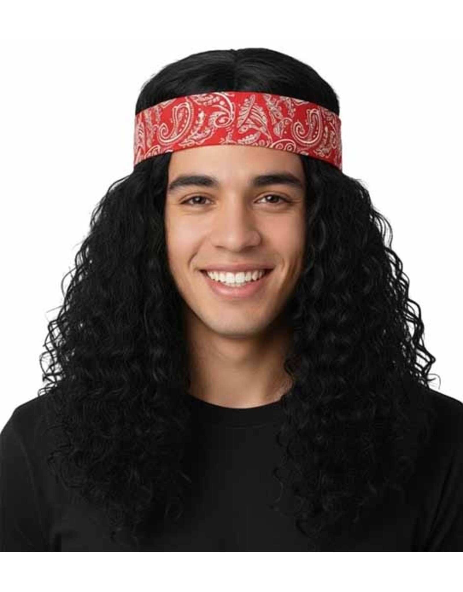 KBW 70's Rock Wig with Bandana