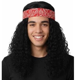 KBW 70's Rock Wig with Bandana