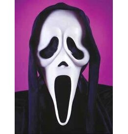 Fun World Scream Mask with Shroud