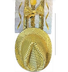 HM Smallwares 3 Piece Suspenders - Gold
