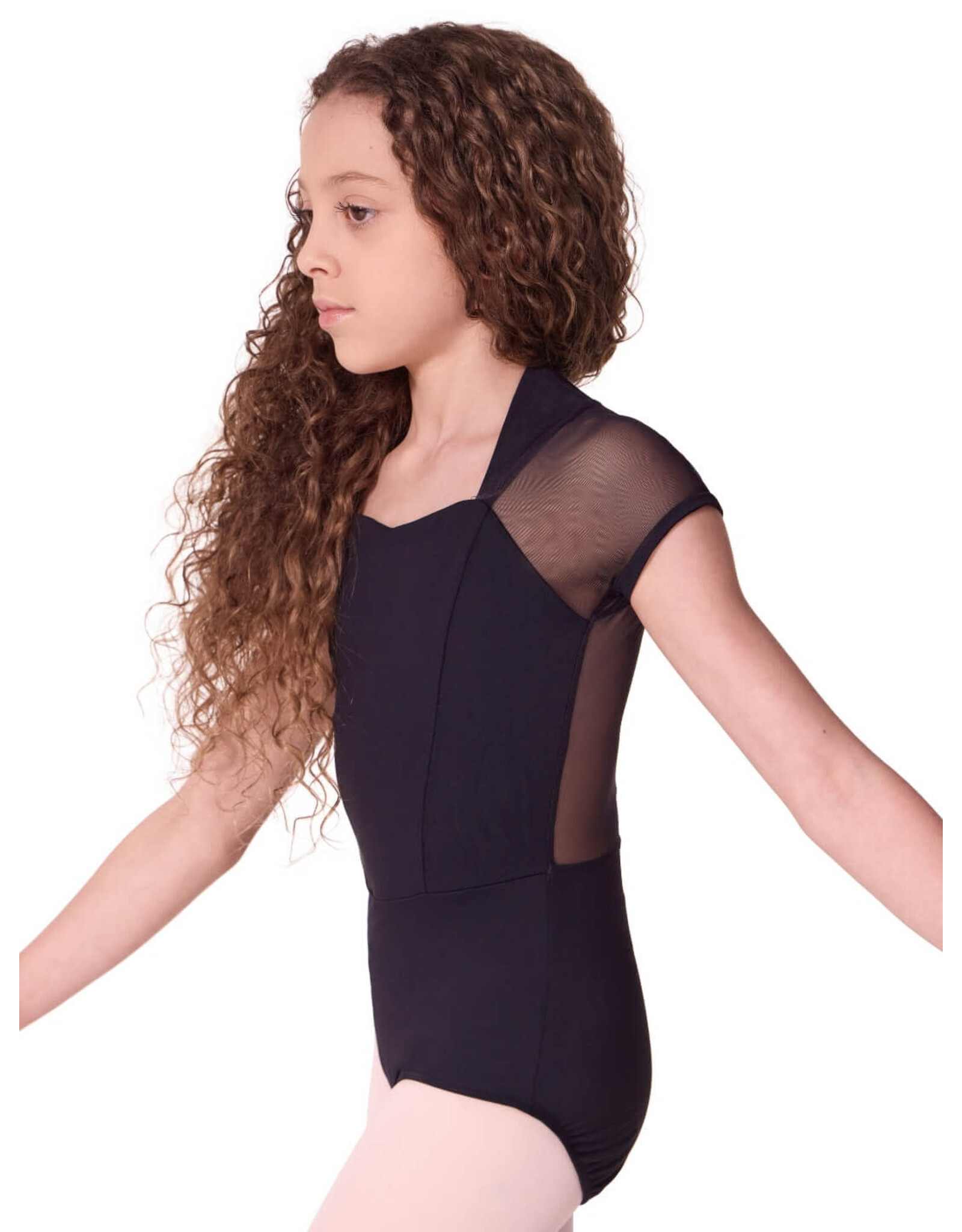Capezio Children's Corset Short Sleeve Leotard  - Medium