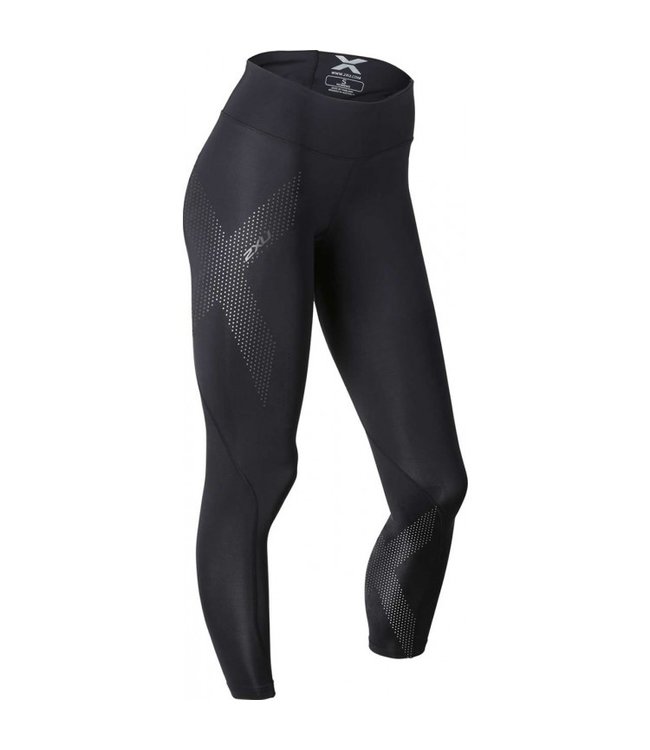 2XU Women's Light Speed Mid-Rise Compression Tights, size XL - (1 black & 1  red)