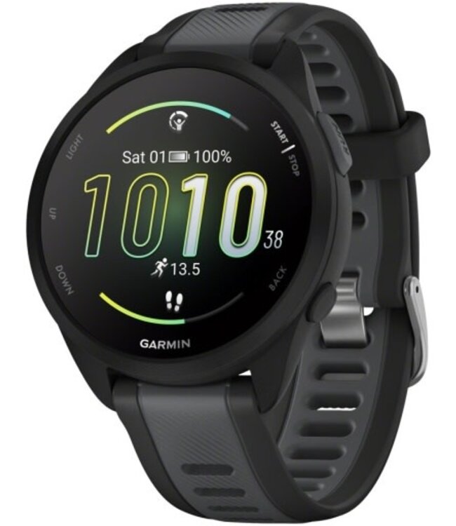 Garmin Garmin Forerunner 165 Running Watch - Black/Slate Gray