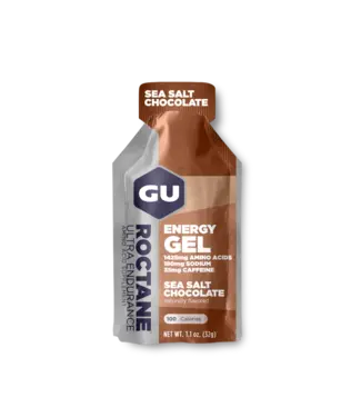 GU GU Energy Gels Roctane Sea Salt Chocolate single