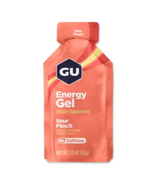 GU GU Energy Gels  Sour Peach single