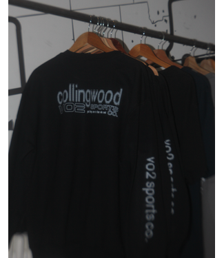 cotton crew neck black large