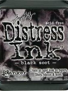 Ranger Distress Ink Pad - Black Soot