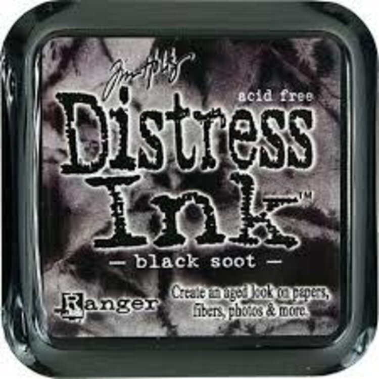 Ranger Distress Ink Pad - Black Soot