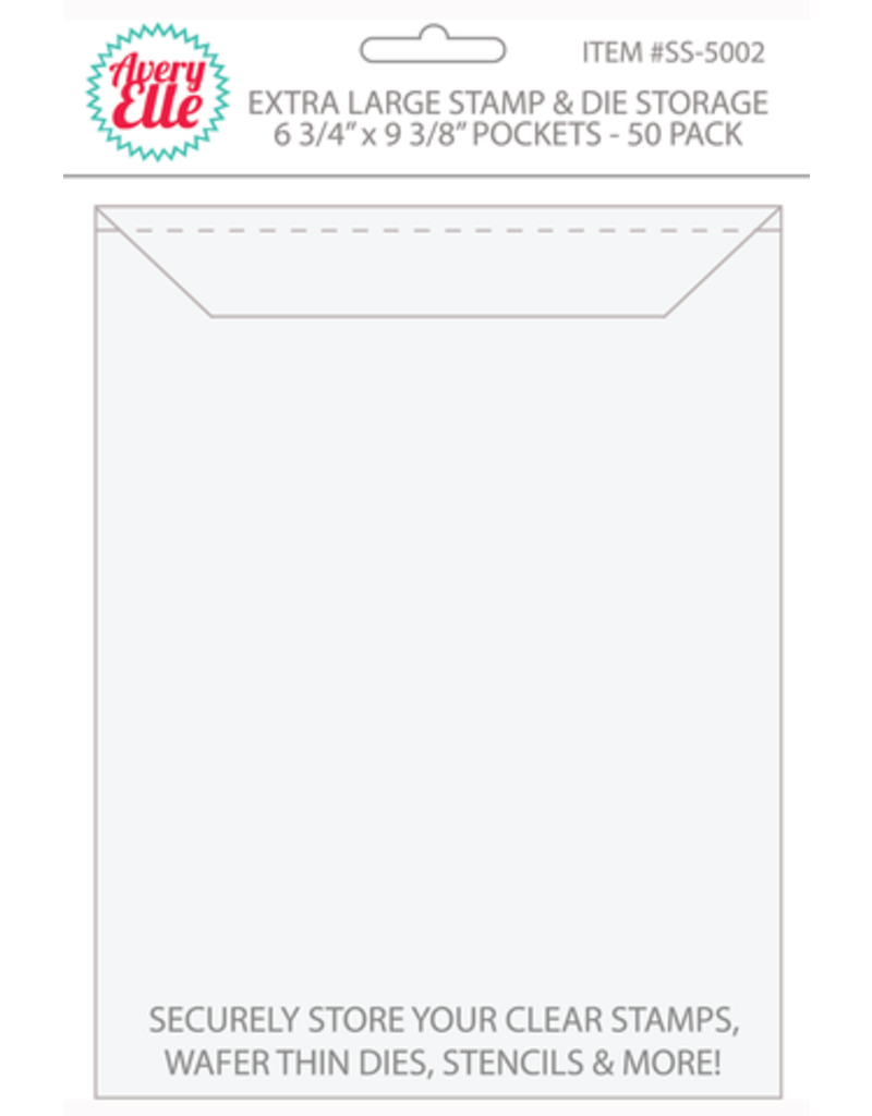 Avery Elle ~ STAMP /& DIE STORAGE ~ Extra Large ~ Set of 50 Storage Pockets