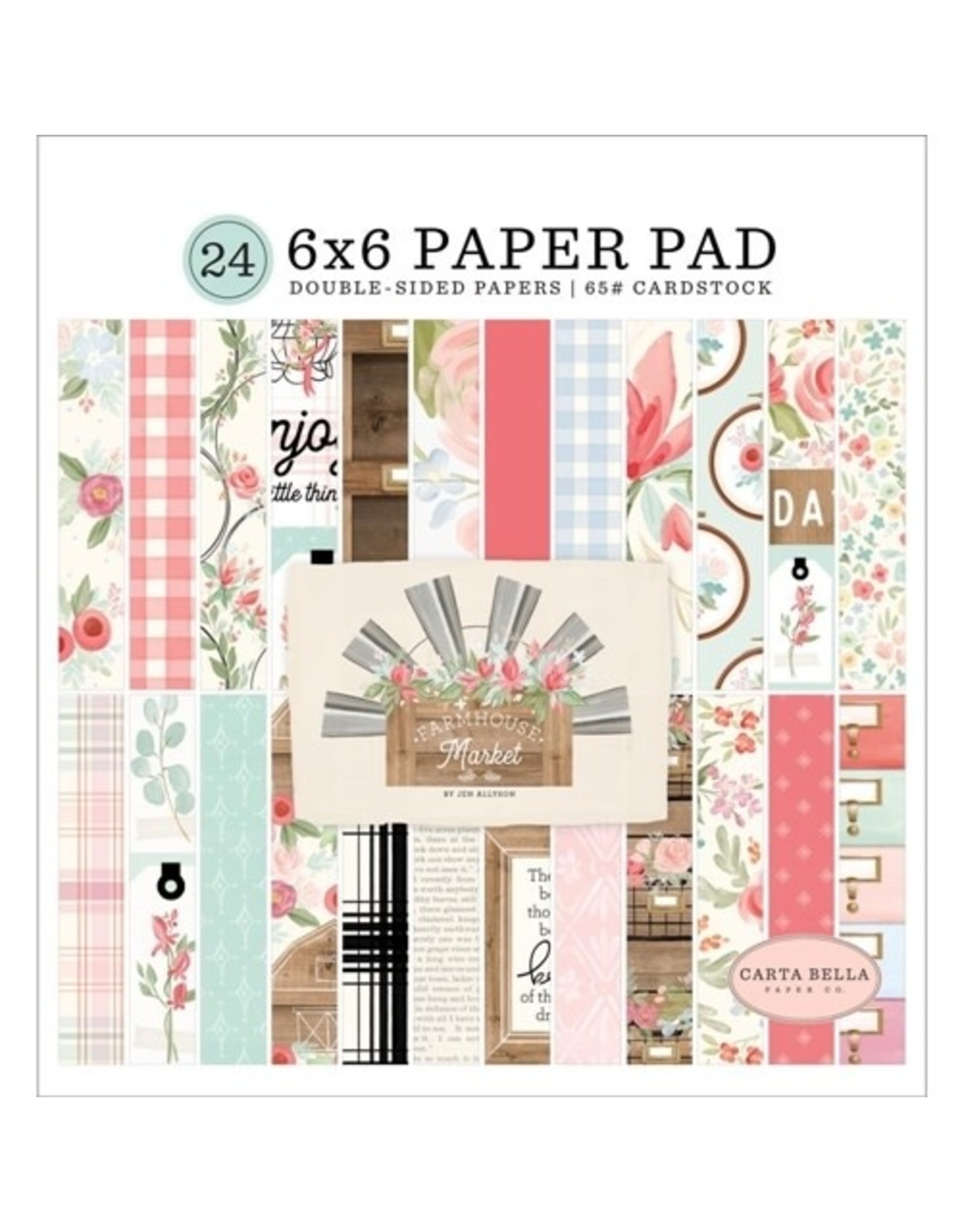 Carta Bella ~ FARMHOUSE MARKET ~ 6x6 Paper Pad