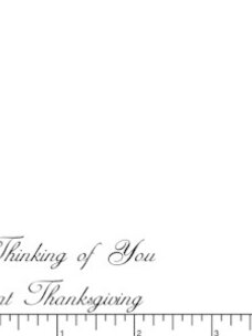 DRS Designs Thanksgiving Thinking Of You Cling