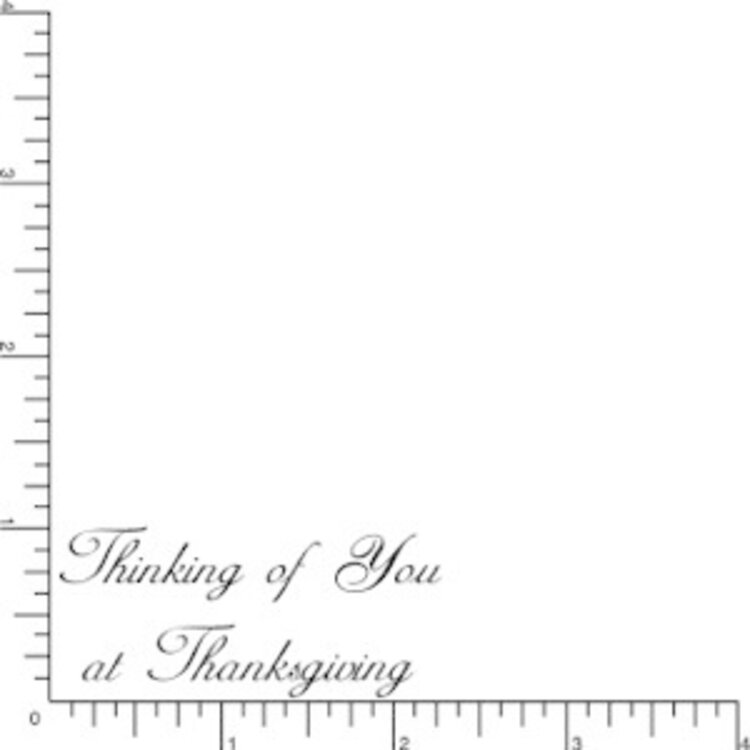 DRS Designs Thanksgiving Thinking Of You Cling