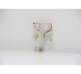 23916 Caribou antler fisherman by Ross Kayotak