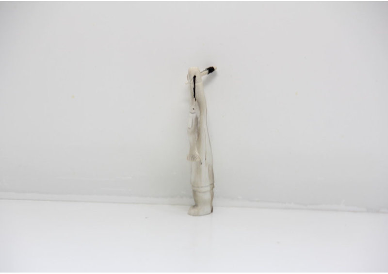 23916 Caribou antler fisherman by Ross Kayotak