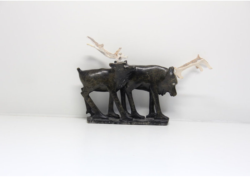 22930 Two caribou by Pavinak Petaulassie