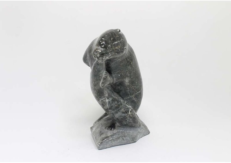 19171 Otter with fish artist unknown