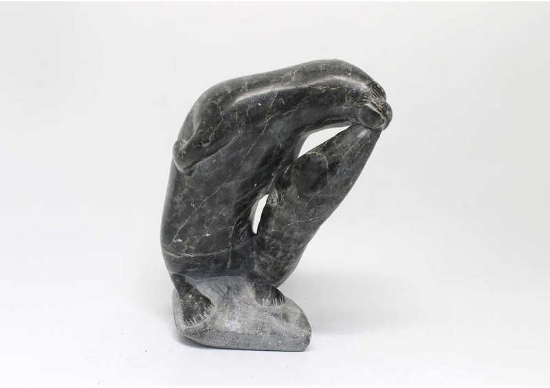 19171 Otter with fish artist unknown