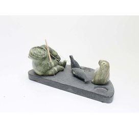 18010 Hunting scene by Rosie Kadloo