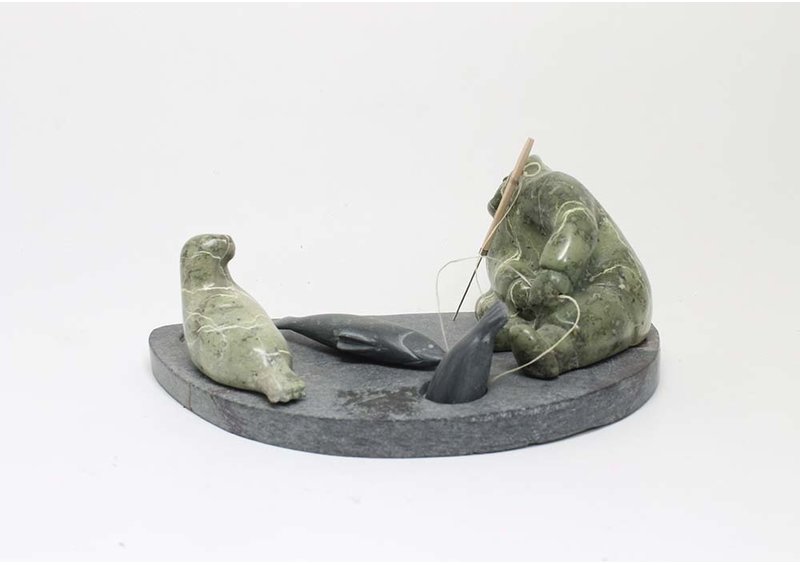 18010 Hunting scene by Rosie Kadloo