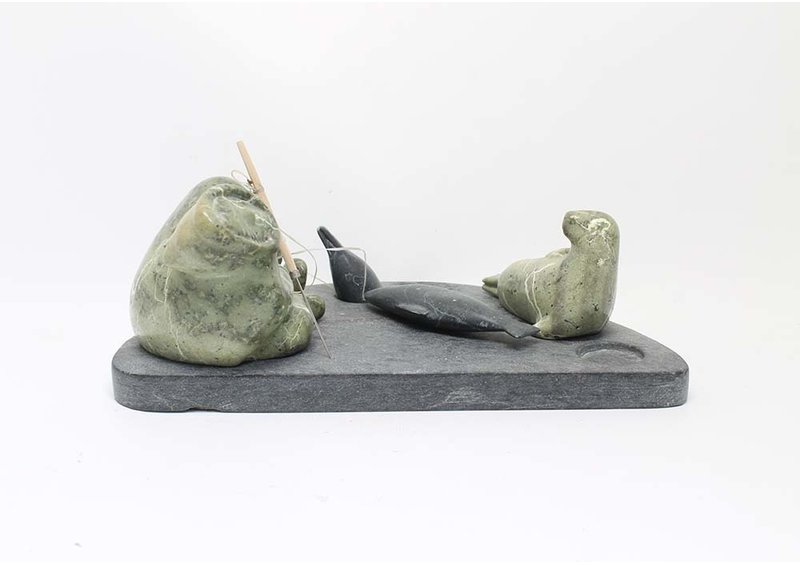 18010 Hunting scene by Rosie Kadloo