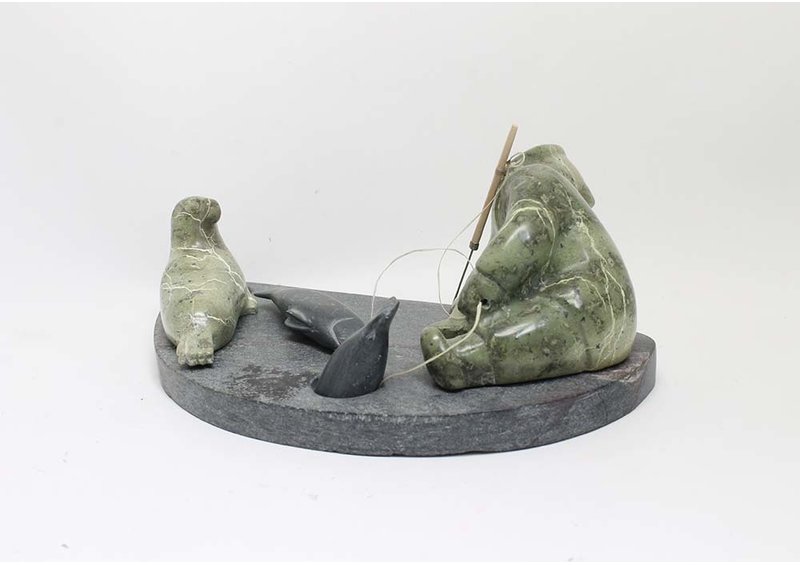 18010 Hunting scene by Rosie Kadloo