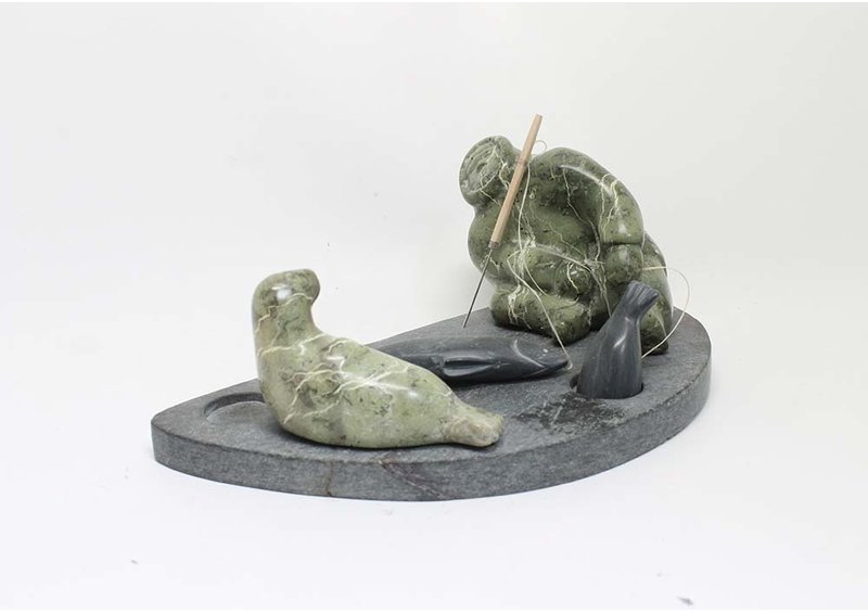 18010 Hunting scene by Rosie Kadloo