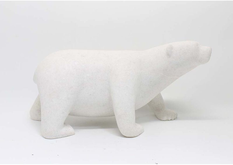 23463 Marble walking bear by Ricky Jaw