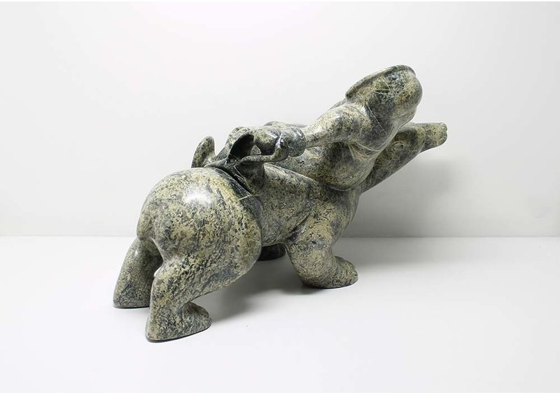 290 Man on bear by Mosisi Naluiju (29-4)