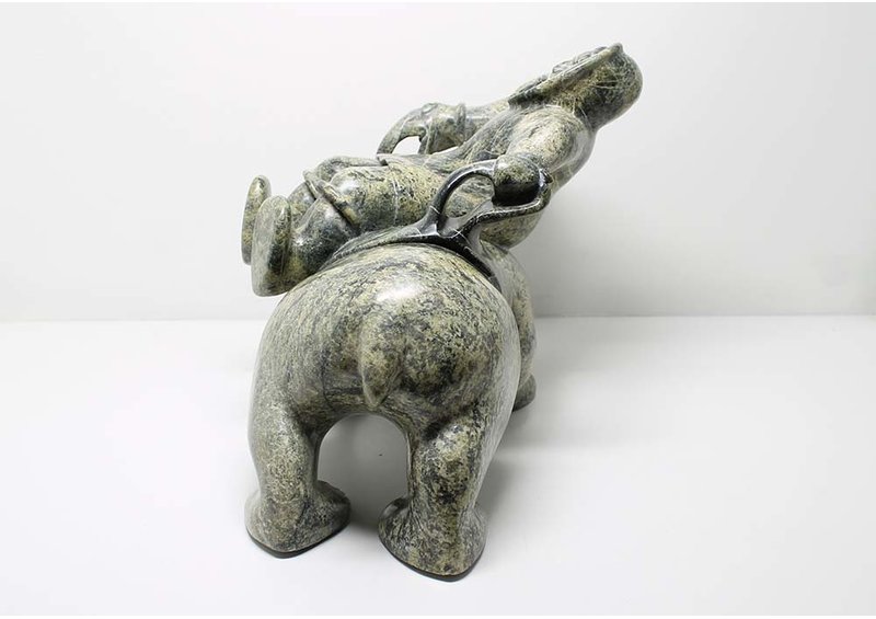 290 Man on bear by Mosisi Naluiju (29-4)