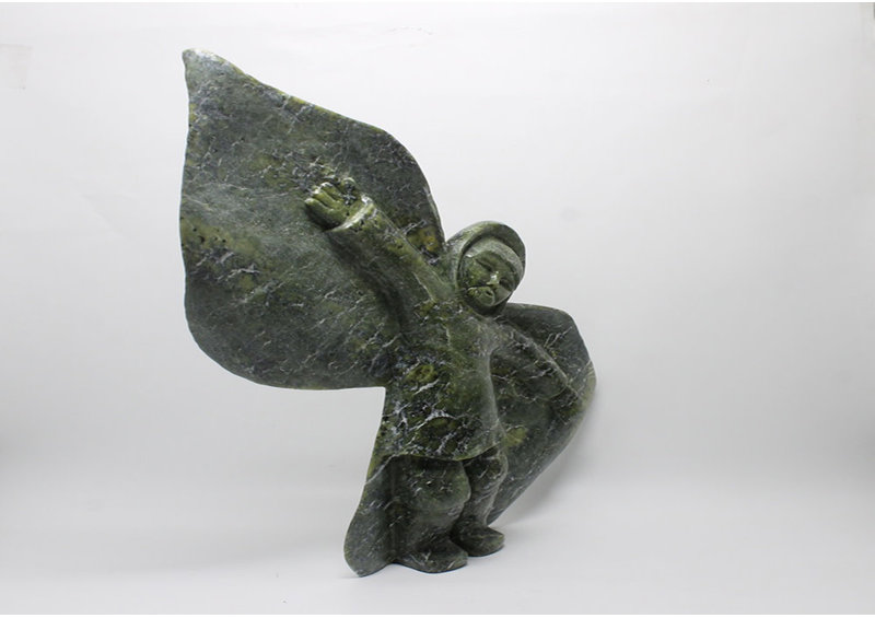 23312 Bird man by Archie Ishulutak (26-T)