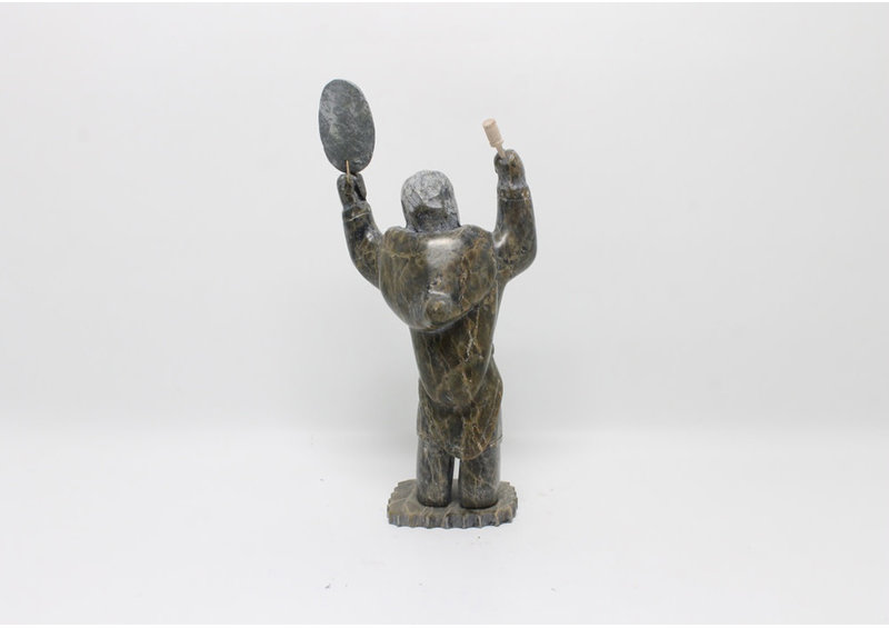 18845 Drum dancer by Archie Ishulutak