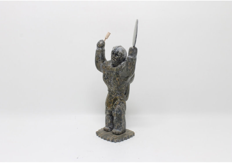 18845 Drum dancer by Archie Ishulutak