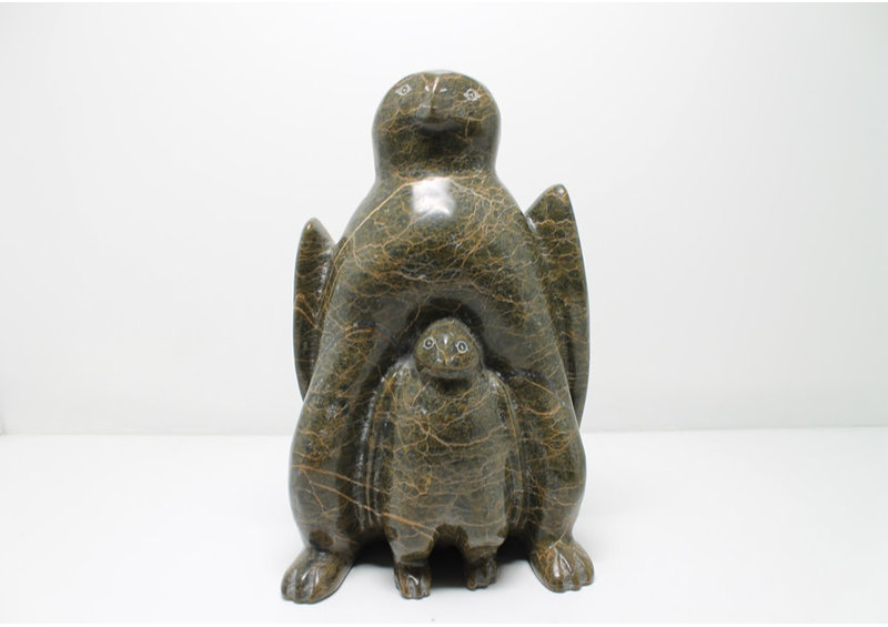 4463 Mother and baby owl by Kellypalik .Q.