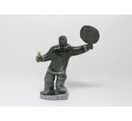 23357 Drum dancer by Archie Ishulutak