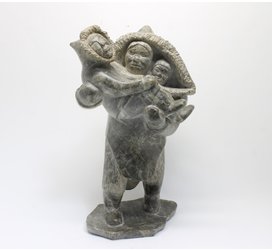 23210 Woman and children by Charlie Saila