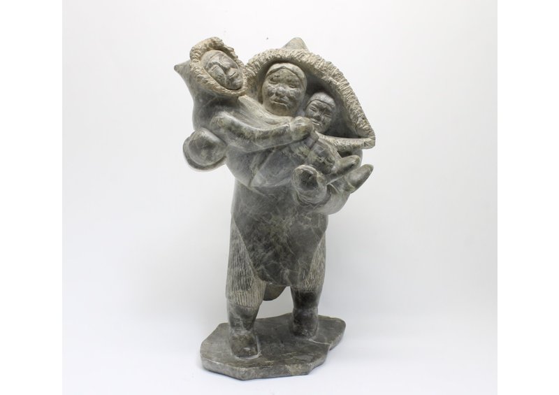 23210 Woman and children by Charlie Saila