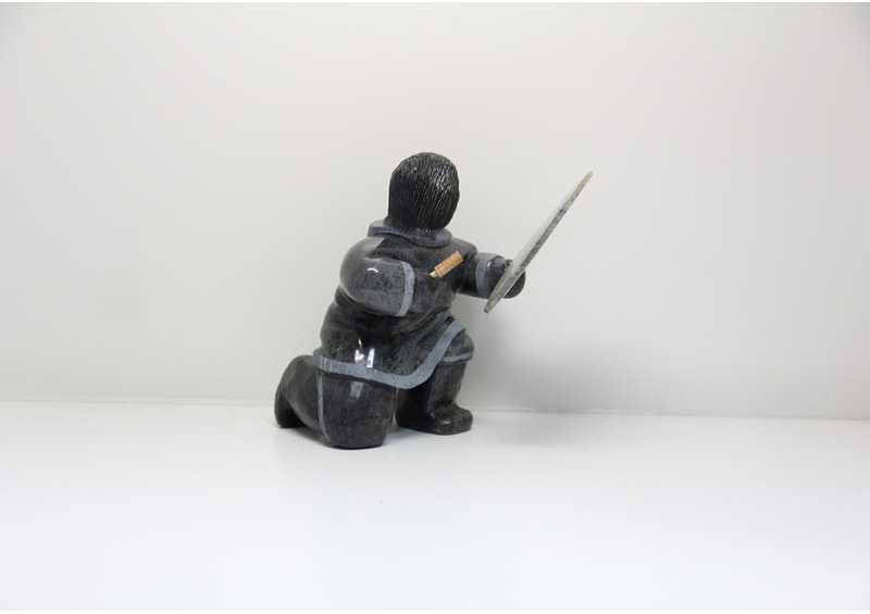 23727 Drum dancer by Archie Ishulutak