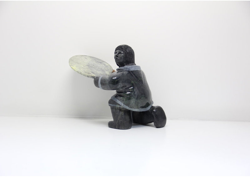 23727 Drum dancer by Archie Ishulutak