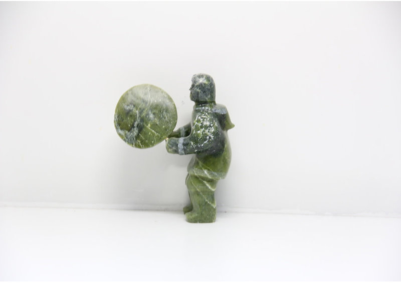 23859 Drum dancer by Archie Ishulutak