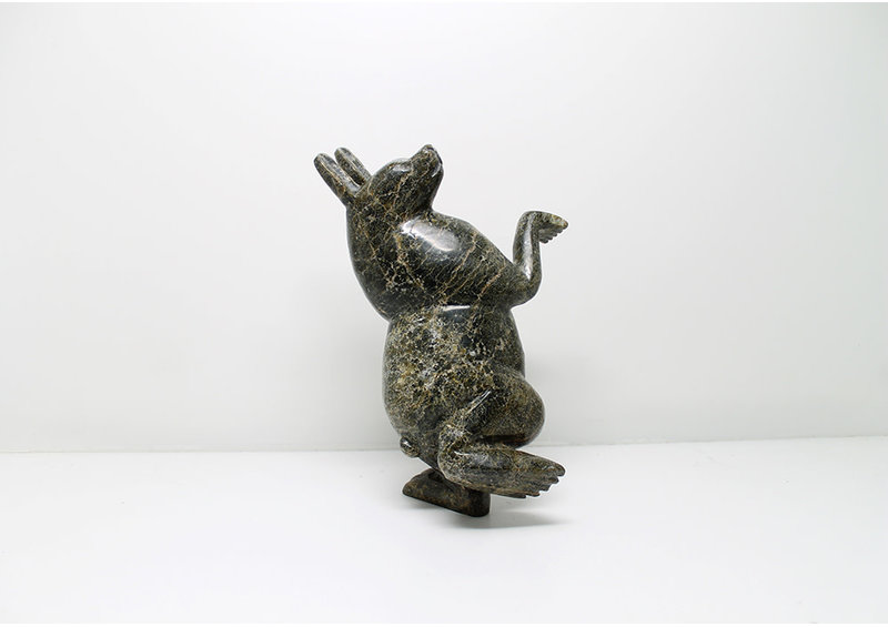 5987 Dancing arctic hare by Pitseolak Qimirpik