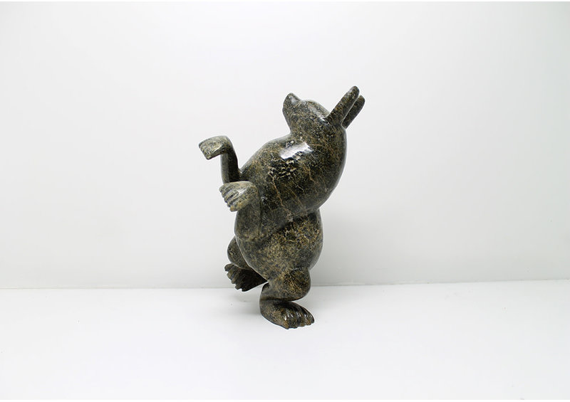 5987 Dancing arctic hare by Pitseolak Qimirpik